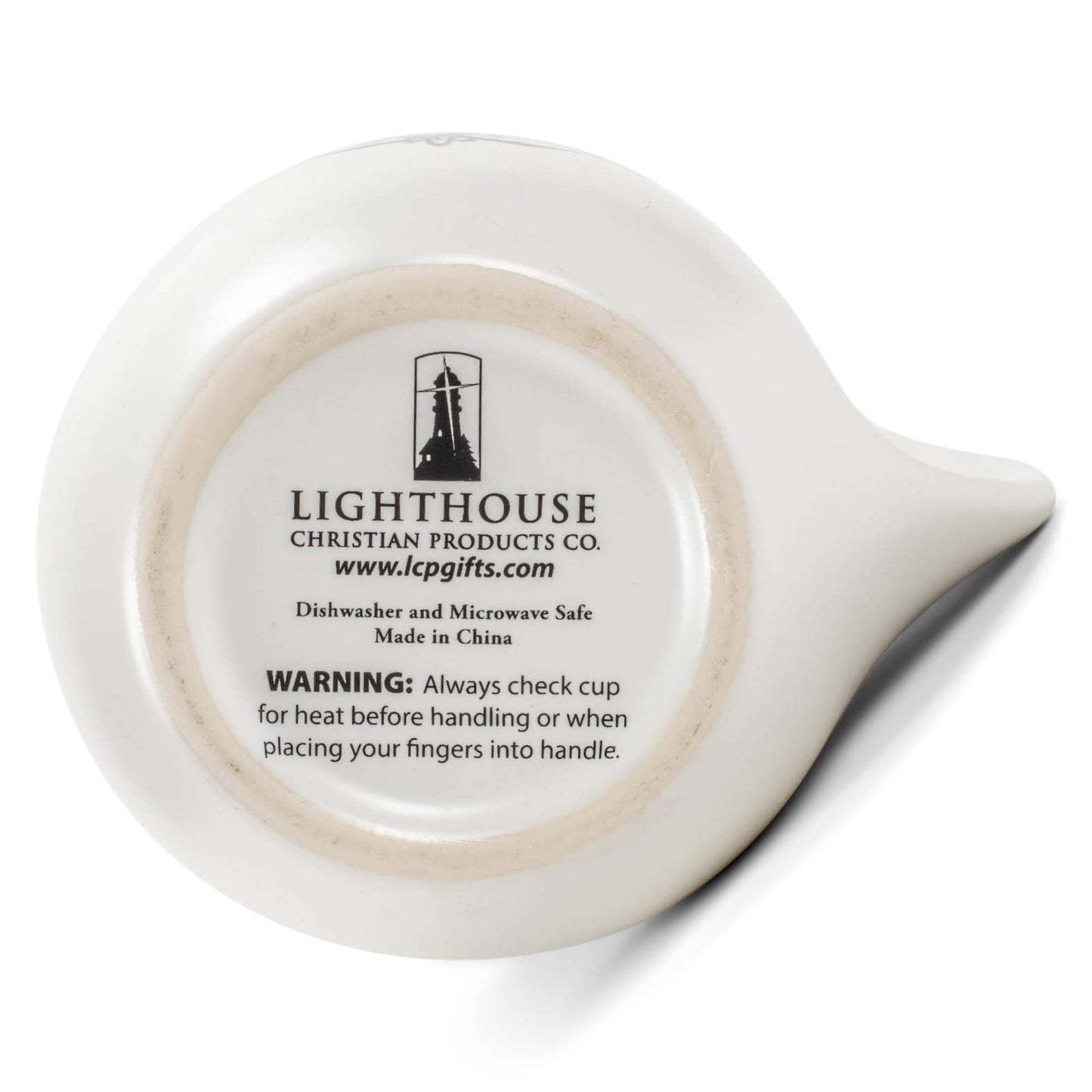 EAST AVENUE - Ceramic Handwarmer Mug Ornate Good Day Navy Interior 14 oz