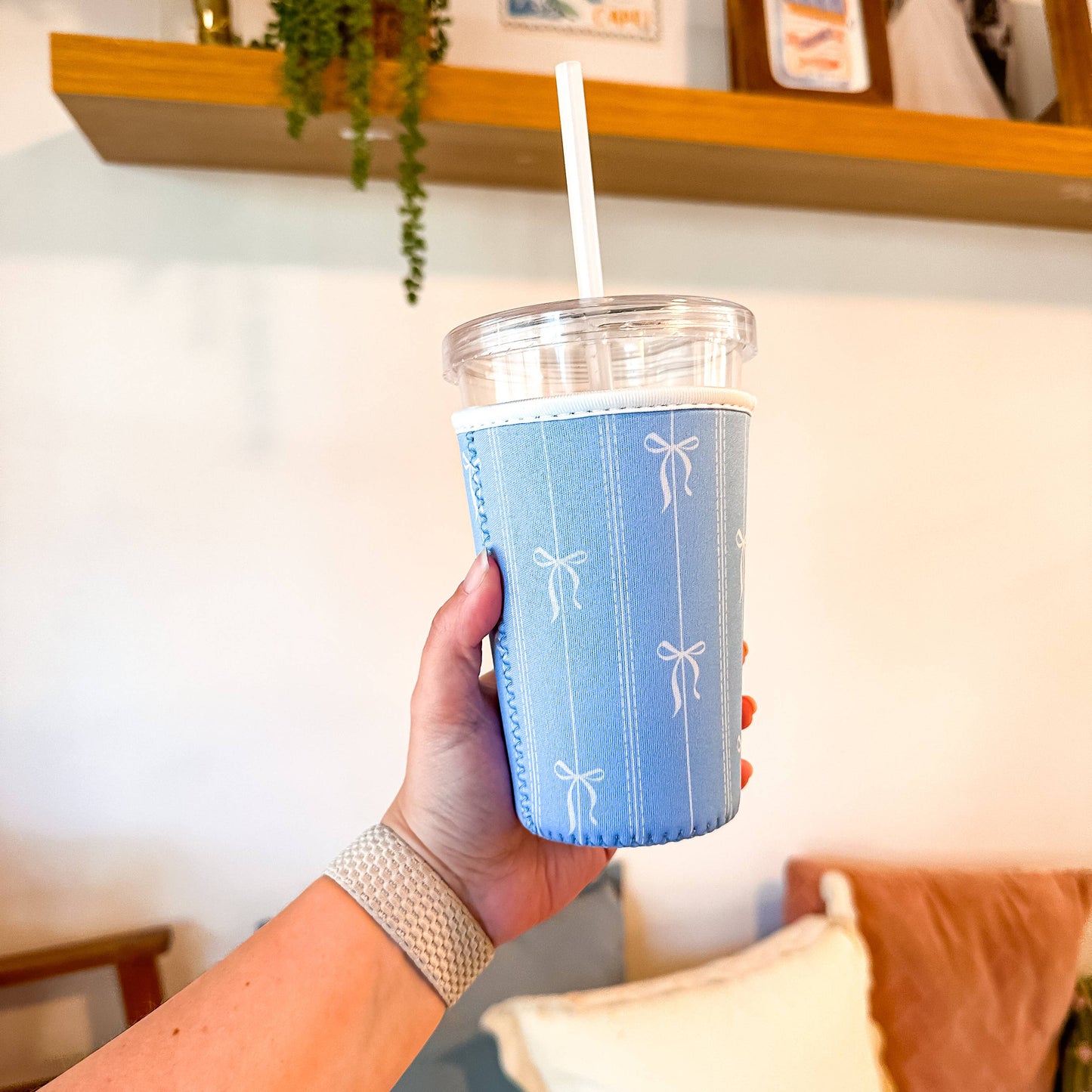Oak Shore Collective LLC - Grandmillenial Bows | Iced Coffee Sleeve