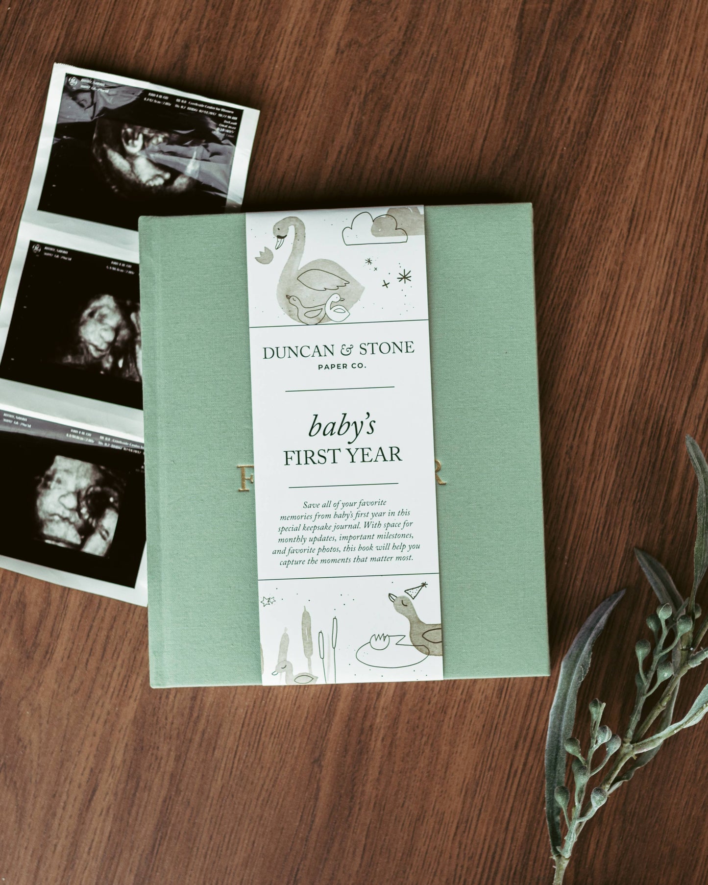 Duncan & Stone Paper Co. - Baby's First Year Memory Book & Photo Album | Mother's Day