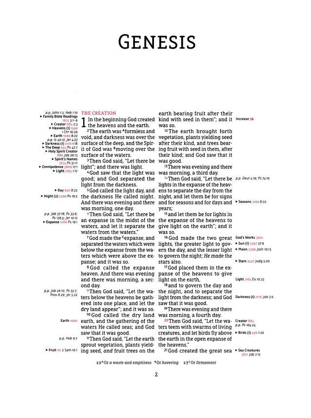 NASB Thompson Chain-Reference Bible, Comfort Print--calfskin leather, black