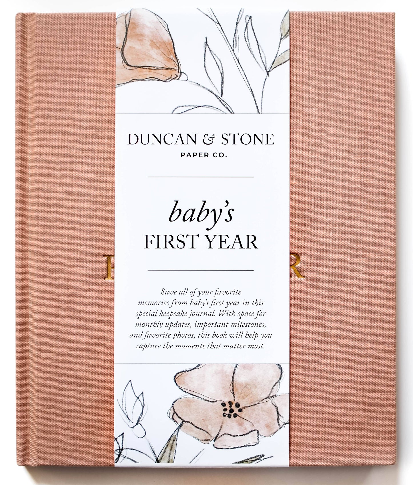 Duncan & Stone Paper Co. - Baby's First Year Memory Book & Photo Album | Mother's Day