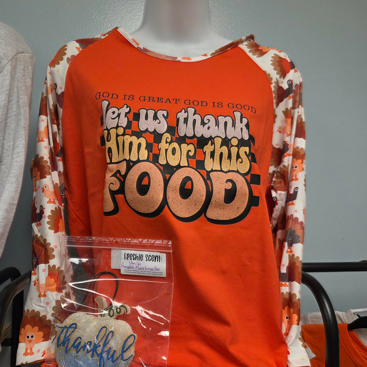 Let us Thank Him for this Food- Saving Grace Tee Co