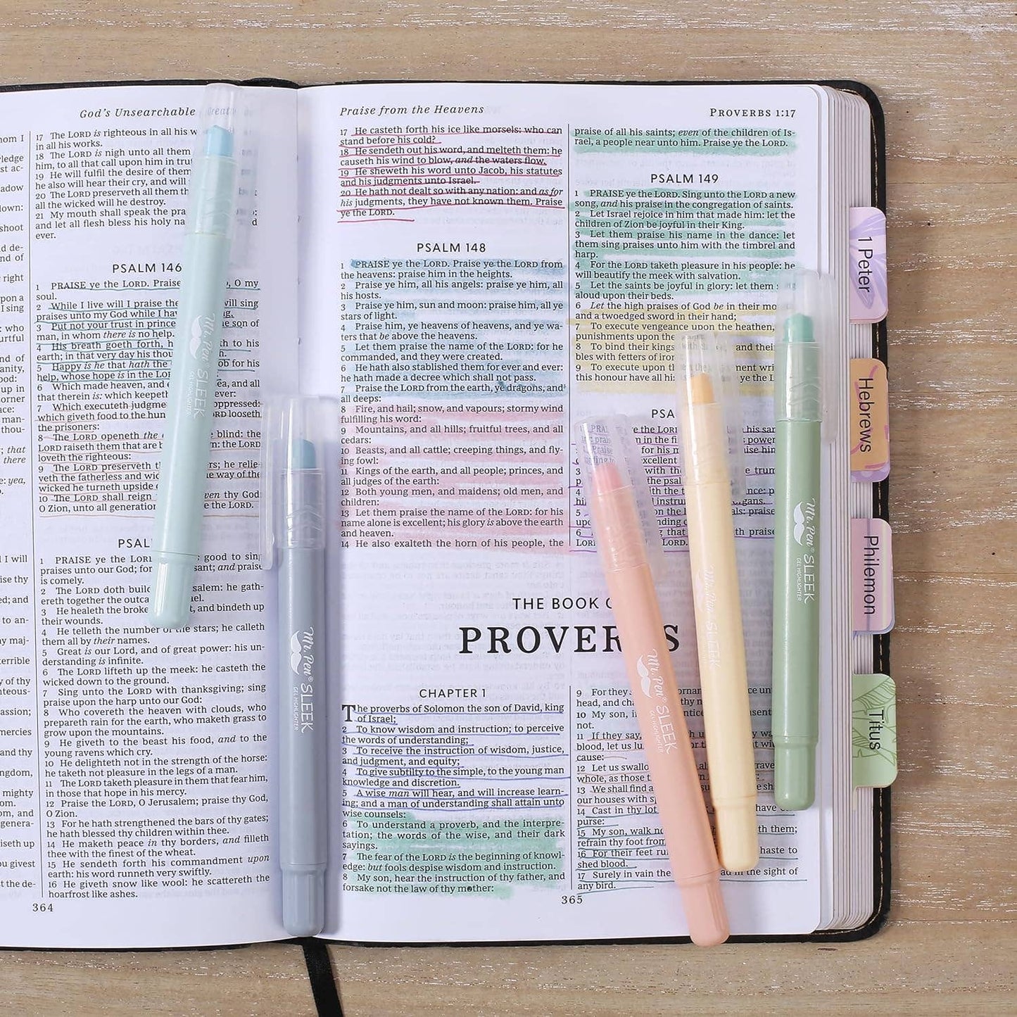 Mr. Pen - Mr. Pen No Bleed Bible Highlighters & Pens - 10 Pack