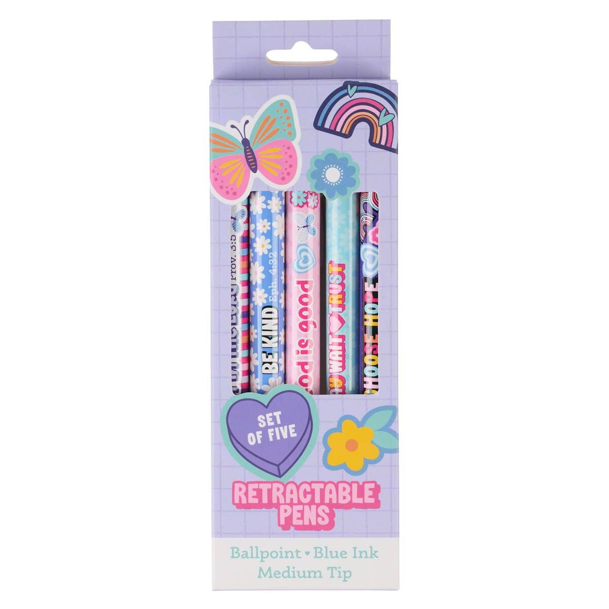 Christian Art Gifts - Pen Set 5 pc Girls Sticker Art