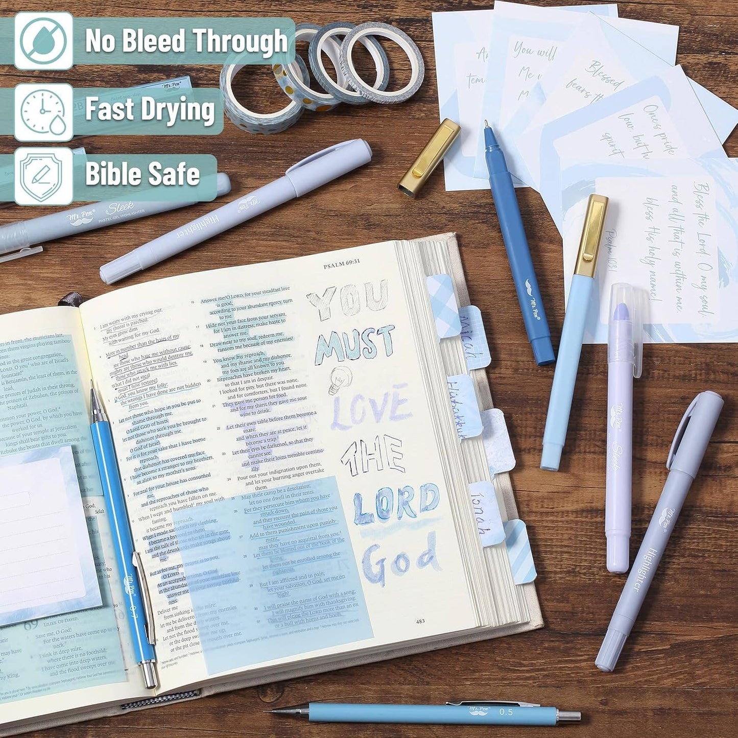Mr. Pen - Ocean Breeze Bible Journaling Kit for Women