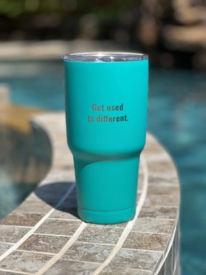 Get Used to Different Stainless Steel Tumbler, Teal, 20 oz