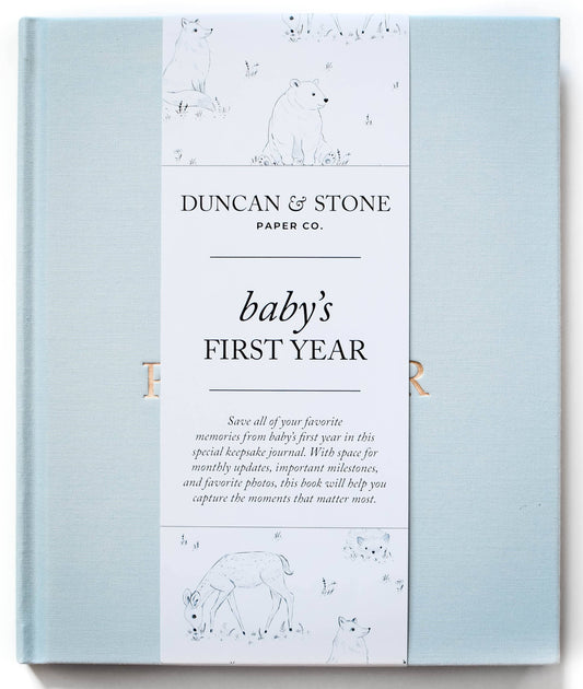Duncan & Stone Paper Co. - Baby's First Year Memory Book & Photo Album | Mother's Day
