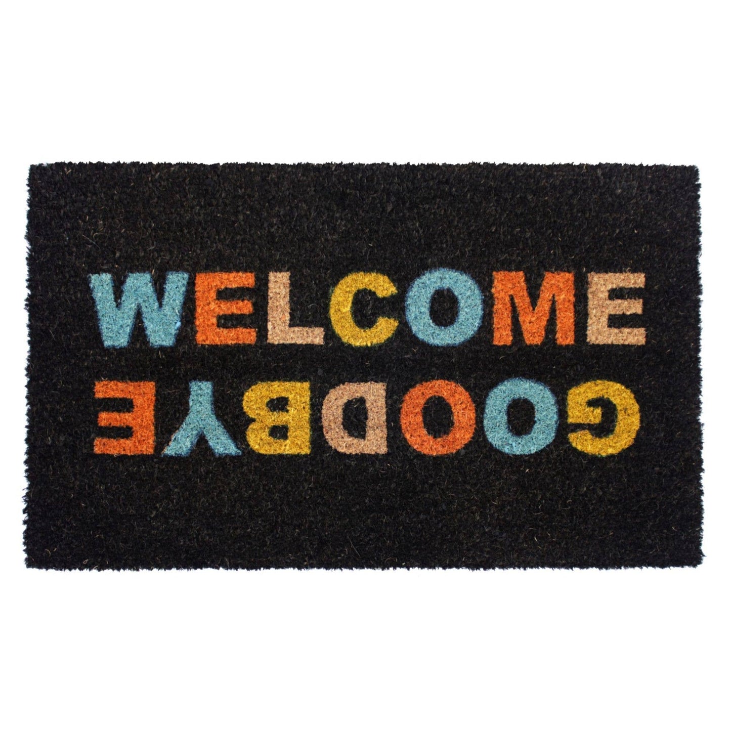 RugSmith - RugSmith Multi Tufted Welcome, Good bye Doormat, 18" x 30"