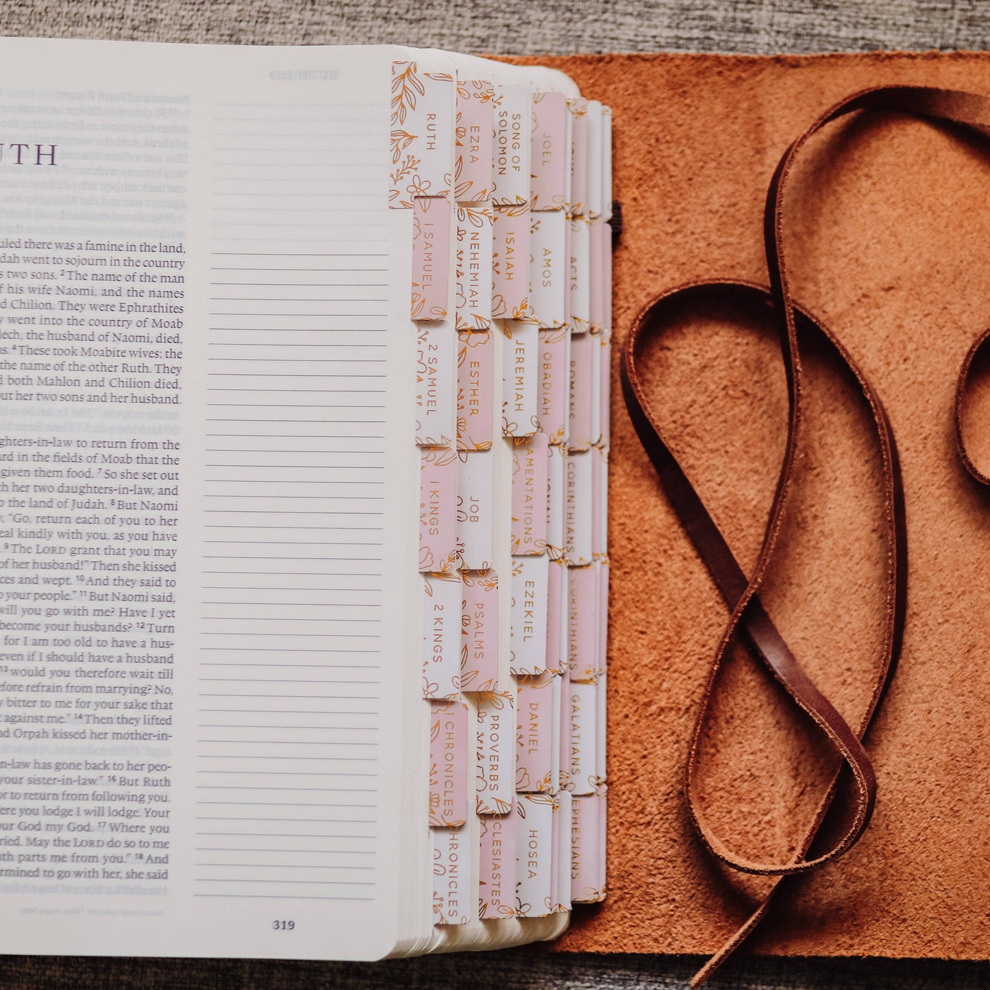 The Daily Grace Co - Gold Foil Bible Tabs - Dusty Pink