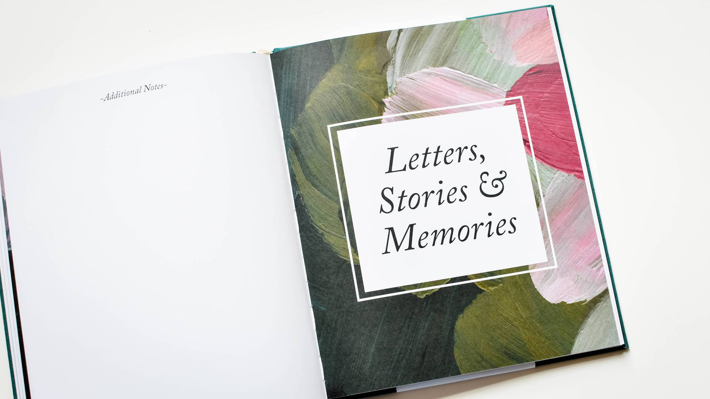 Duncan & Stone Paper Co. - Grief Journal - Teal | Sympathy Gift | Loss of Child Journal