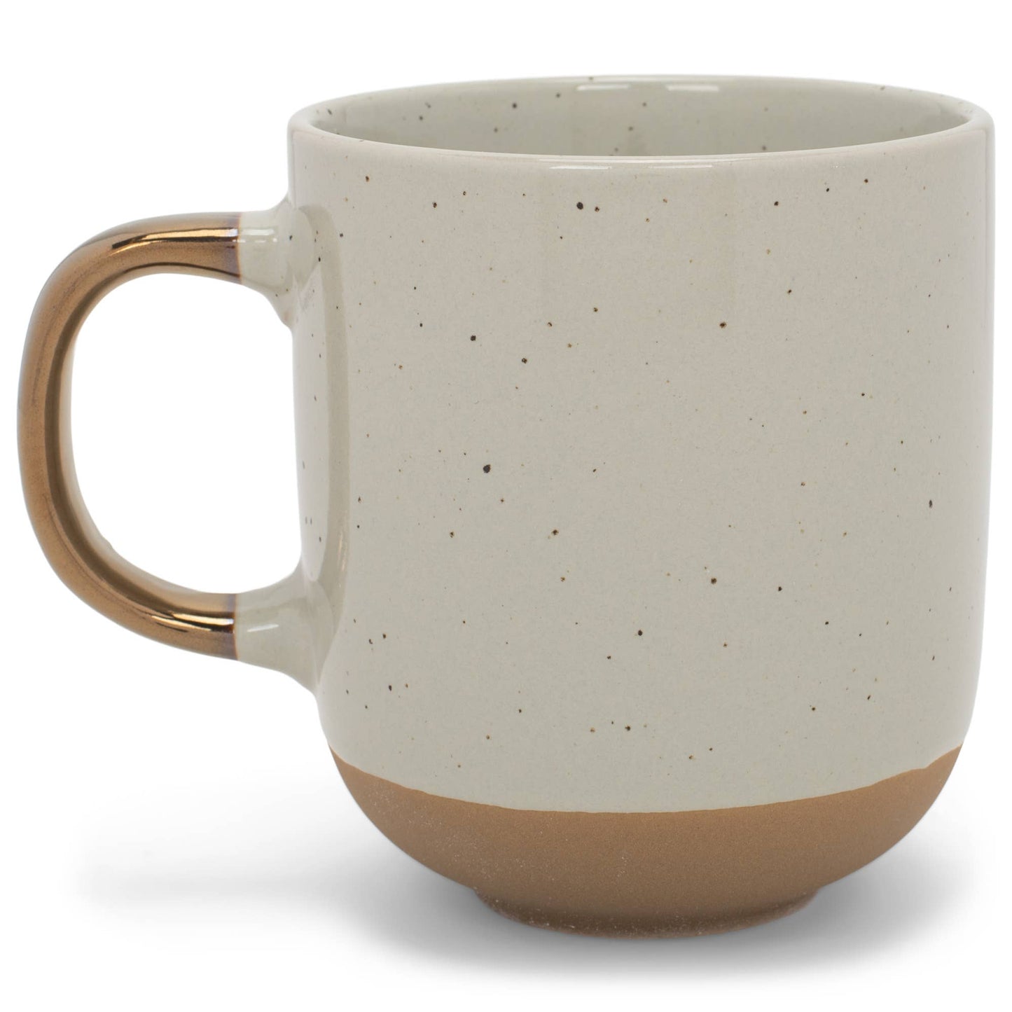 EAST AVENUE - 2-Tone Speckled Mug 4-Pack Gray Ceramic