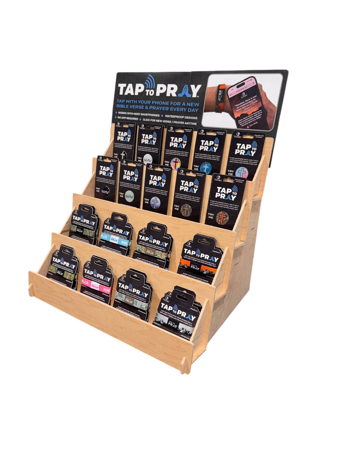 Versible - Tap To Pray™ - Prayer Tag Keychains