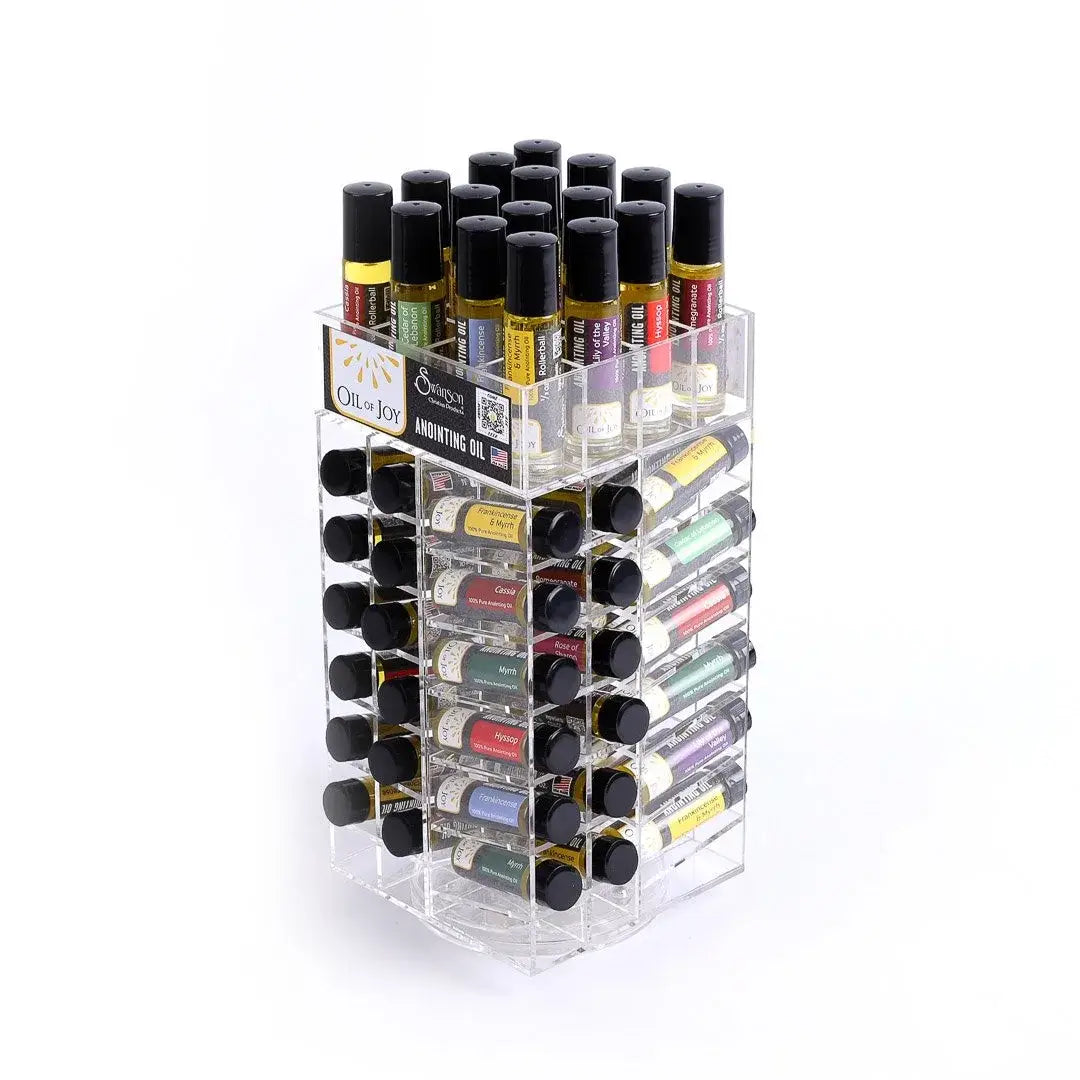 Swanson Christian Products - Anointing Oil 1/4 Oz & 1/3 Oz Roller Display Pk64