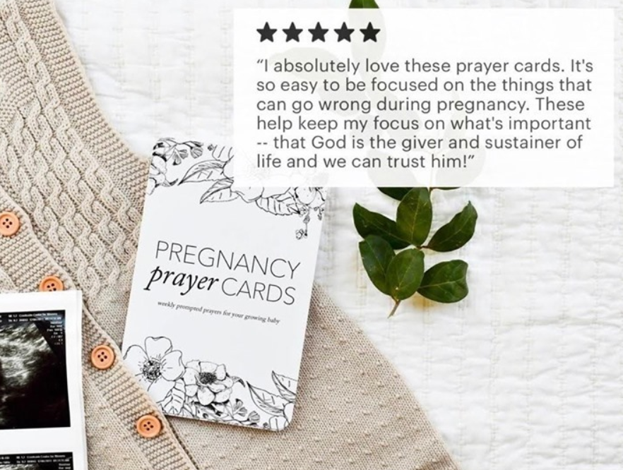 Duncan & Stone Paper Co. - Pregnancy Prayer Cards | Expecting Mom Gift & Announcement