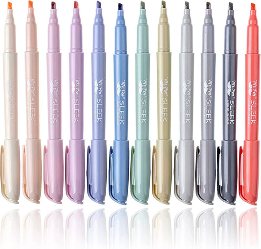 Mr. Pen - Morandi Highlighters 12 Pack Chisel Tip