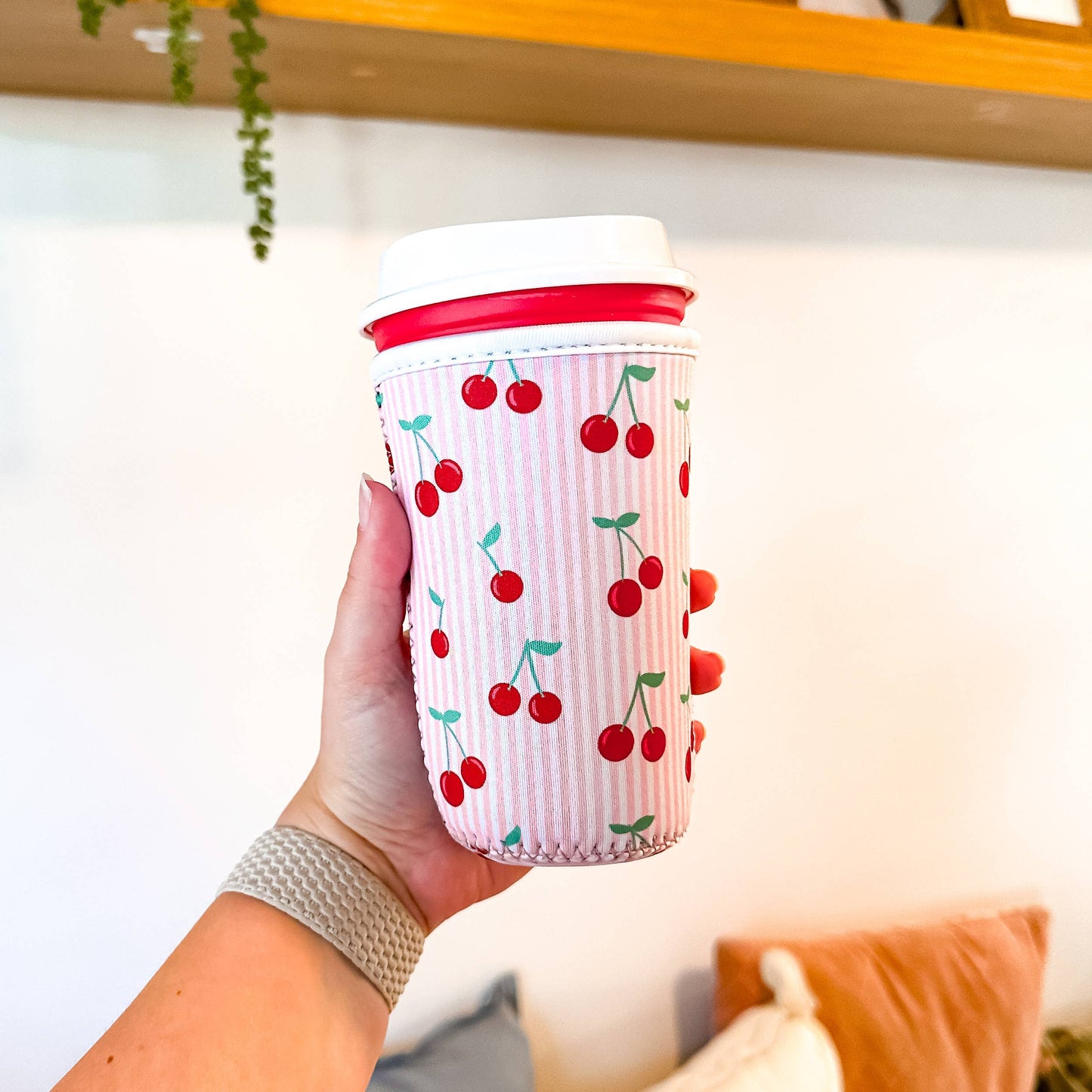 Oak Shore Collective LLC - Mon Cheri (Cherries) | Iced Coffee Sleeve