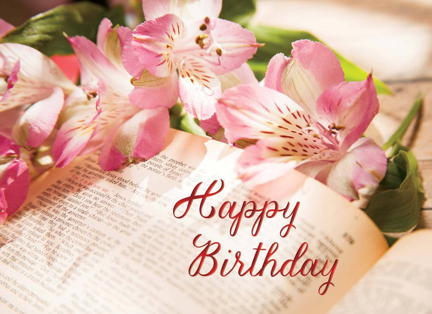 Crown Point Graphics - Bibles and Flowers, Box of 12 Assorted Birthday Cards by Shared Blessings