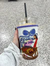 24 oz Ice coffee koozie - Don't make me flip these tables- Saving Grace Tee Co