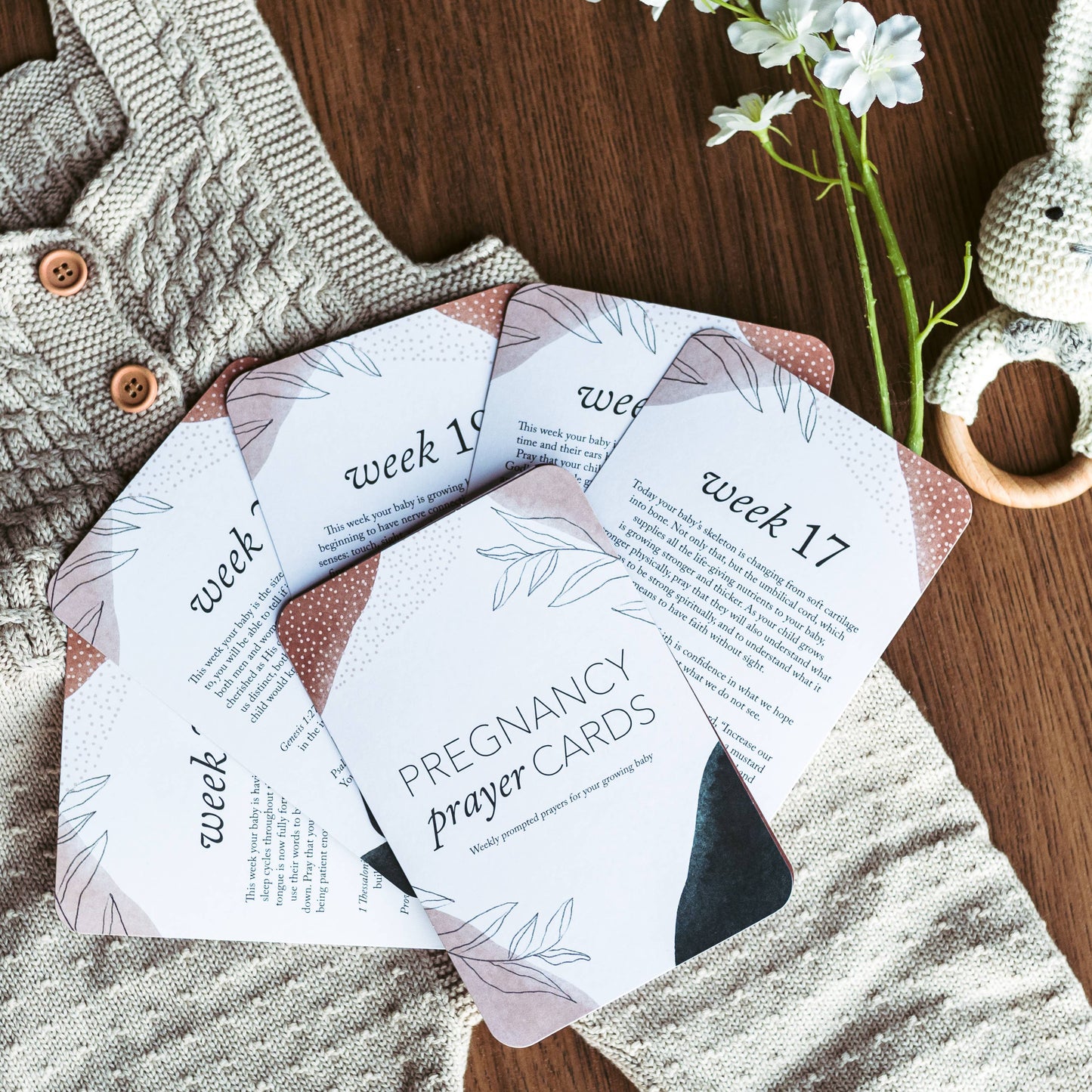 Duncan & Stone Paper Co. - Pregnancy Prayer Cards | Expecting Mom Gift & Announcement