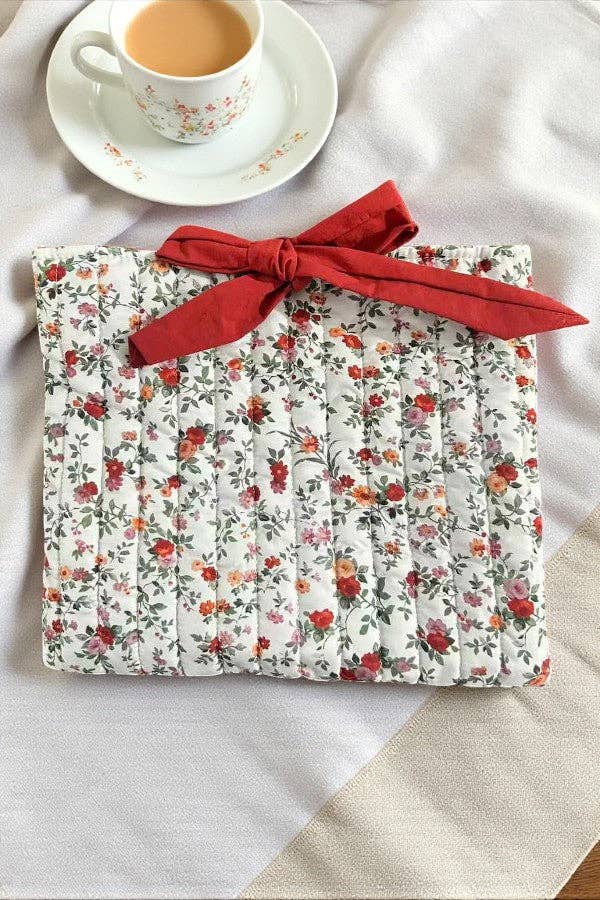 Nash Grey - Emilia Red Floral Bible Cover