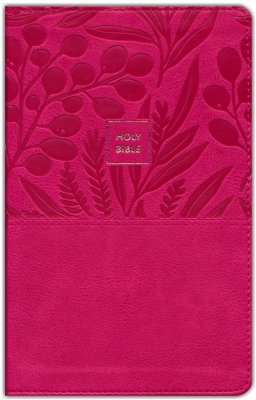 KJV, End-of-Verse Reference Bible, Personal Size Large Print, Leathersoft, Pink, Red Letter, Comfort Print