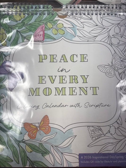 Peace in Every Moment- coloring calendar