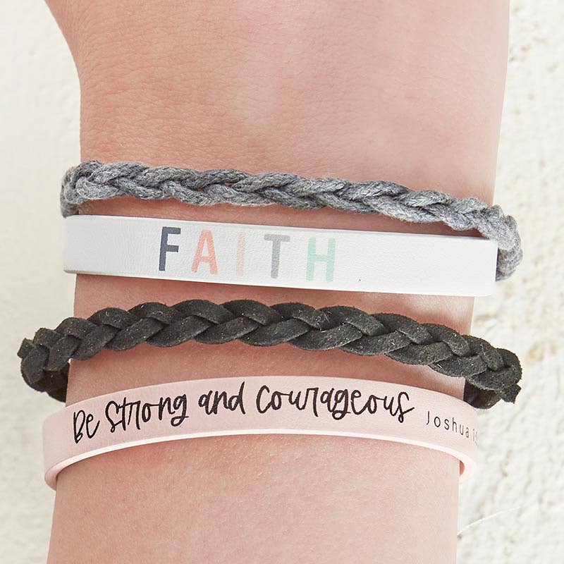 Faithworks by Creative Brands - Snap Bracelet - Be Strong & Courageous