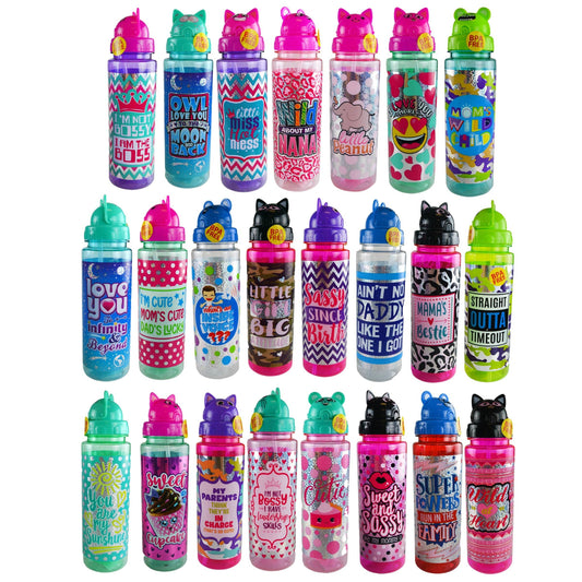 Novelty Closeout - Kids 24oz Animal Style Water Bottles Assortment
