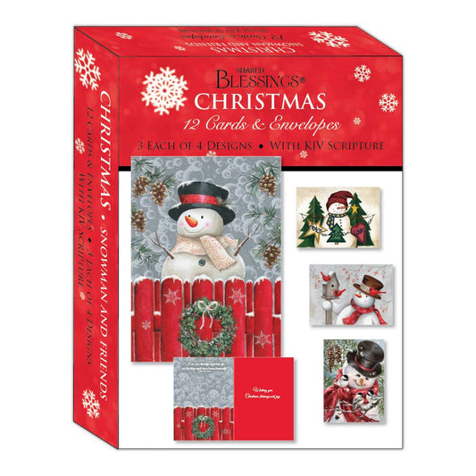 Crown Point Graphics - Snowman and Friends  - Boxed Christmas Cards