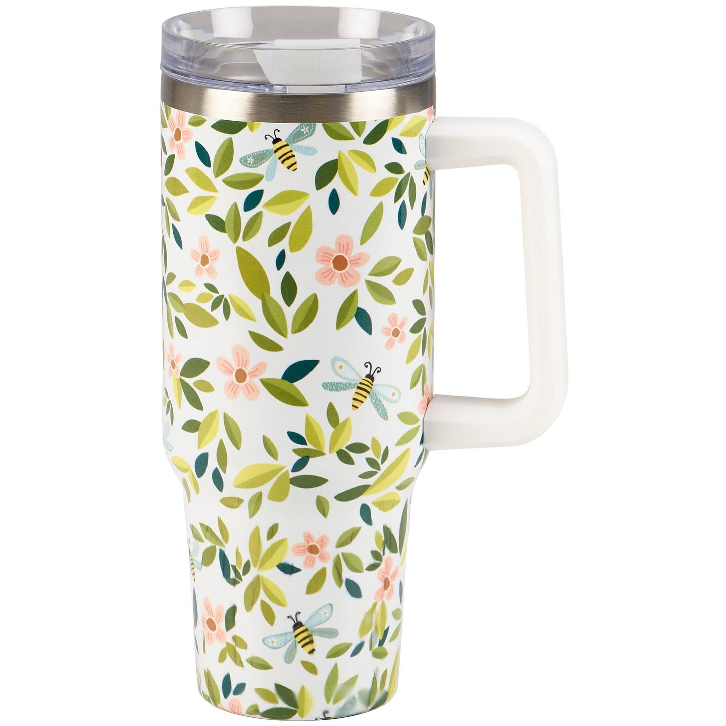 Primitives by Kathy - Flowers And Bees Travel Mug