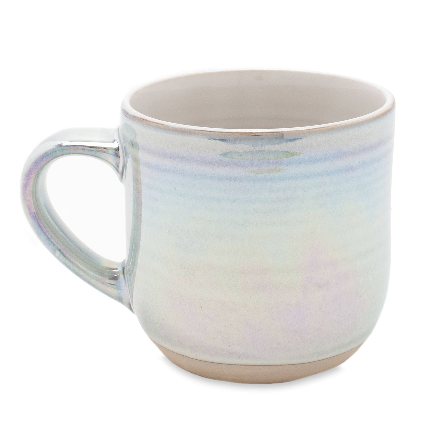 EAST AVENUE - Mug 17oz Iridescent Ribbed White