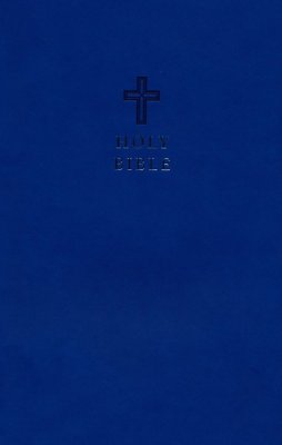 KJV Value Ultra Thinline Bible, Comfort Print--soft leather-look, blue