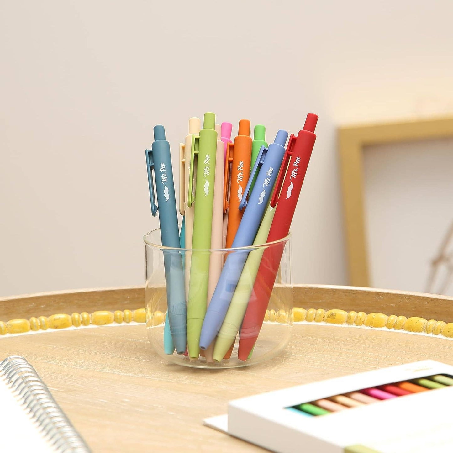Mr. Pen - Cute 12-Pack Retractable Gel Pens with Colored Ink