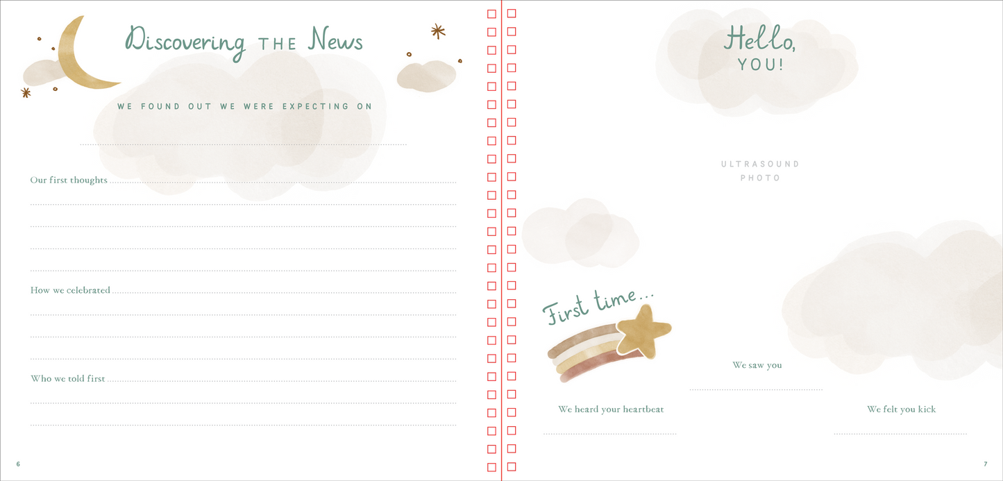 Peter Pauper Press - Baby's First Years: A Modern Memory Book with Keepsake Box