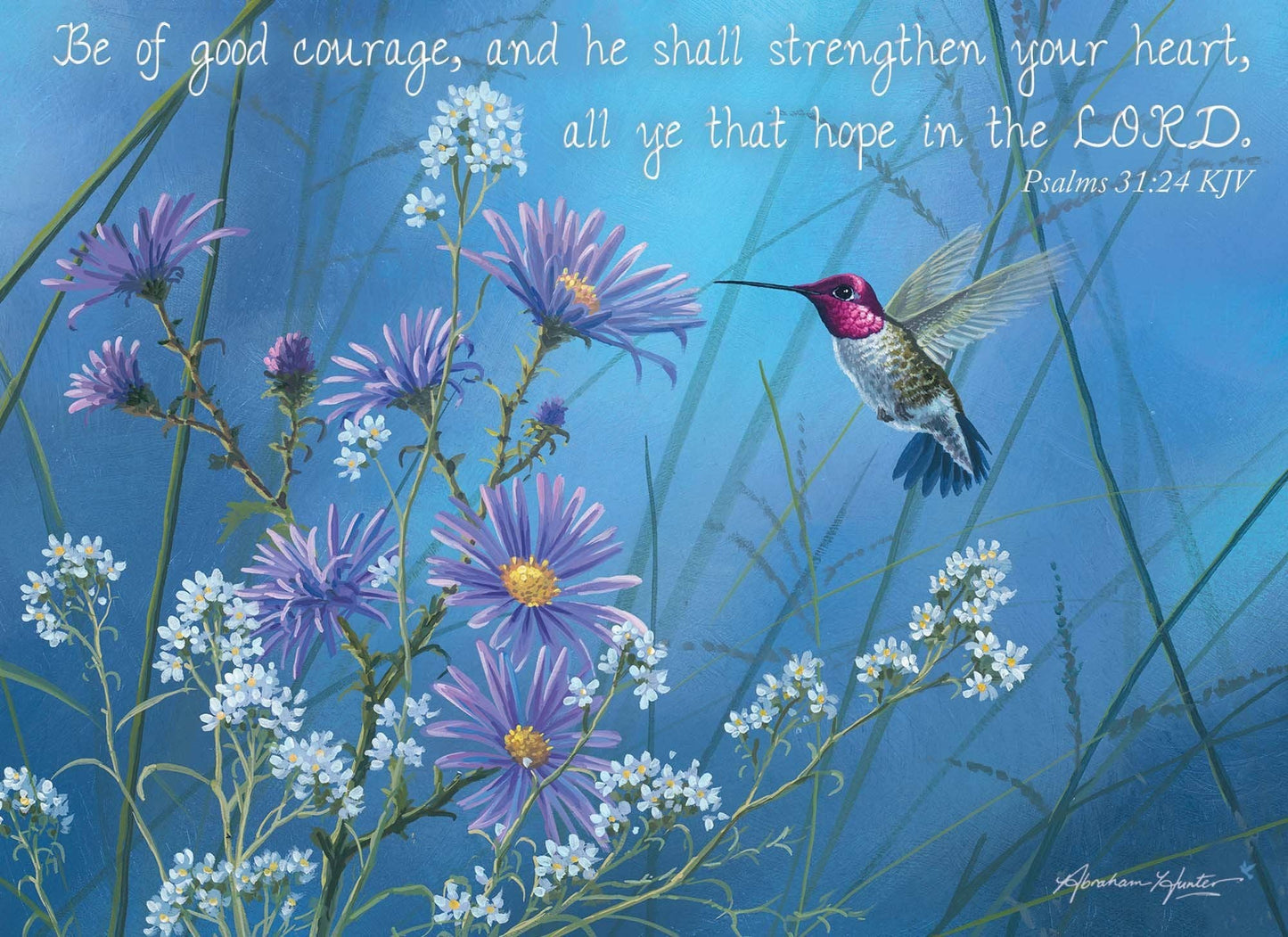 Crown Point Graphics - Hummingbirds - Box of 12 Assorted Encouragement Cards by Shared Blessings