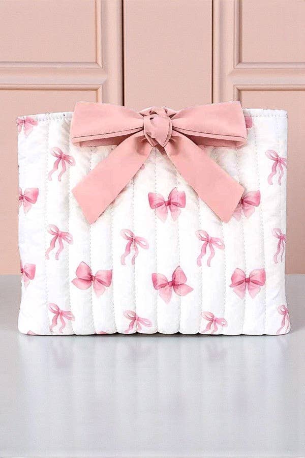 Nash Grey - Esther Pink Bow Print Bible Cover