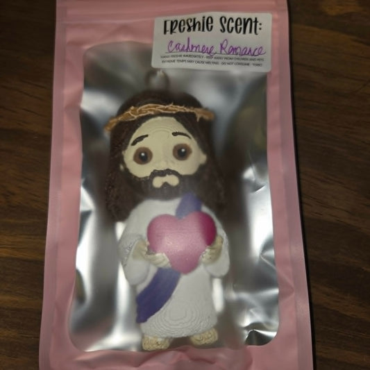 Saving Grace Car Freshie-Jesus holding heart