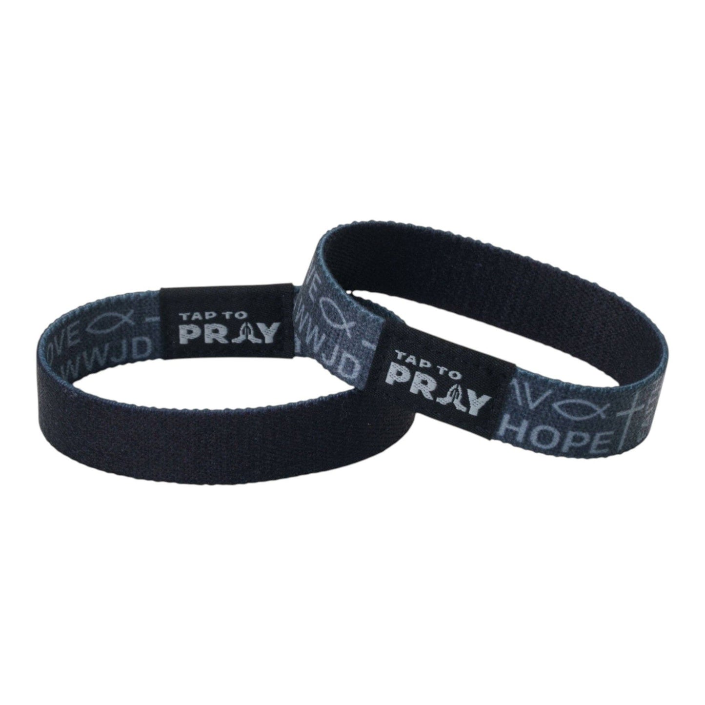Versible - Tap To Pray® Wristband – Symbols of Faith - Grey