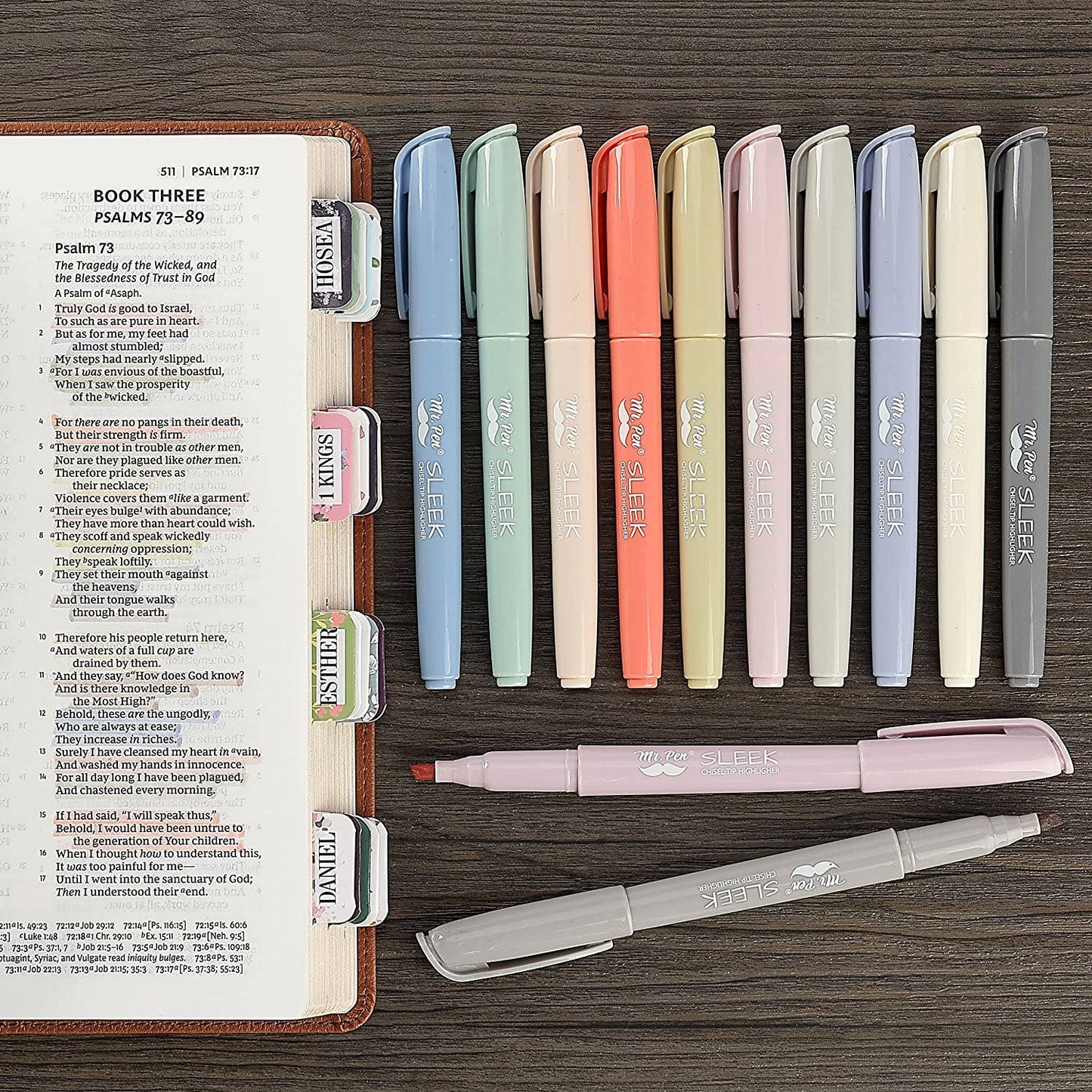 Mr. Pen - Morandi Highlighters 12 Pack Chisel Tip