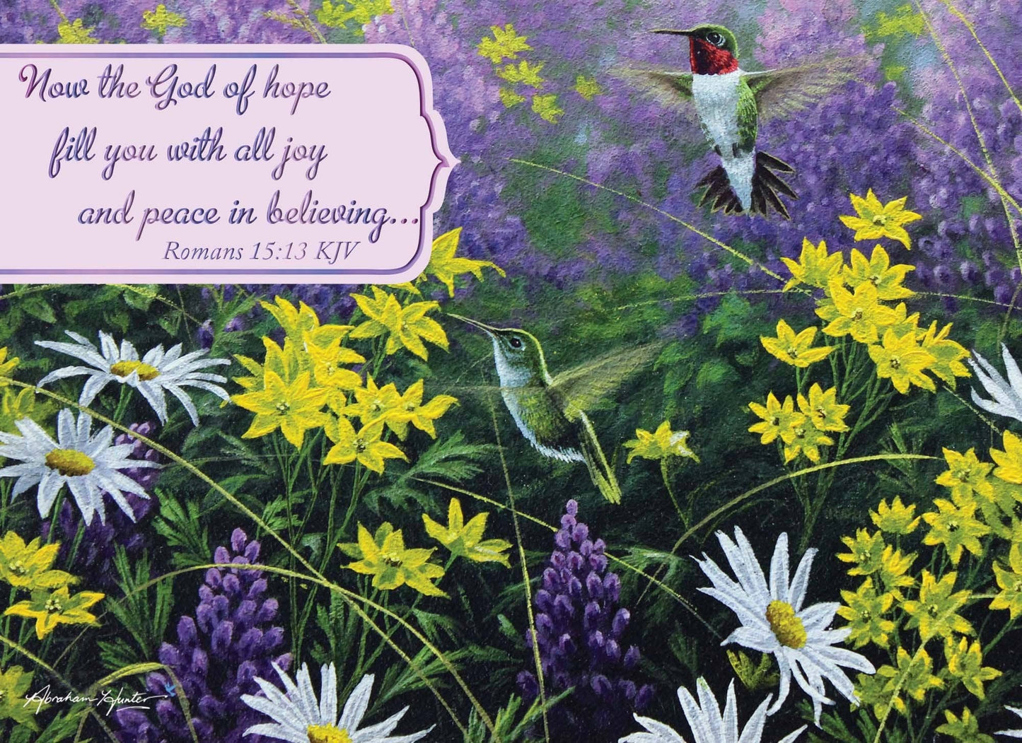 Crown Point Graphics - Hummingbirds - Box of 12 Assorted Encouragement Cards by Shared Blessings