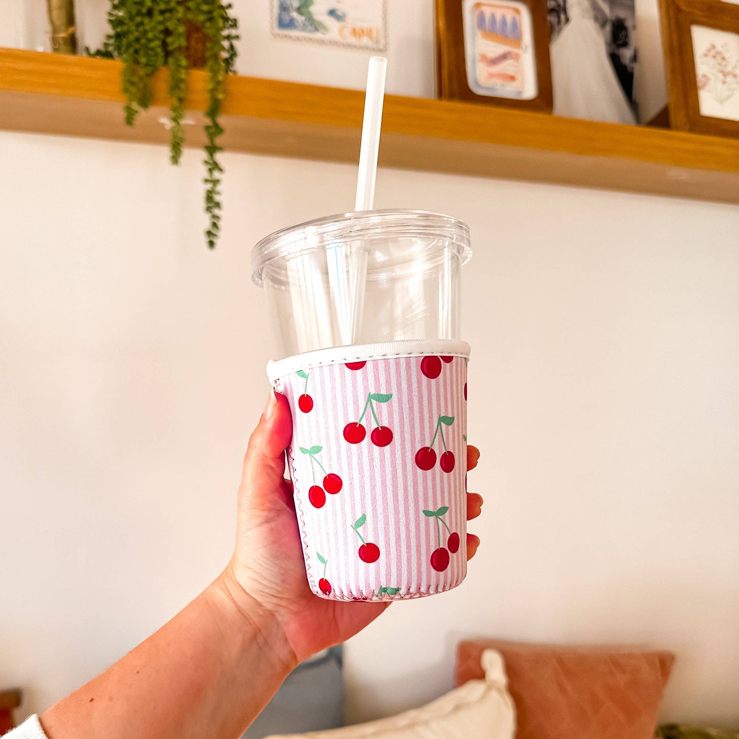 Oak Shore Collective LLC - Mon Cheri (Cherries) | Iced Coffee Sleeve