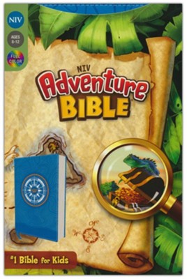 NIV Adventure Bible--soft leather-look, blue