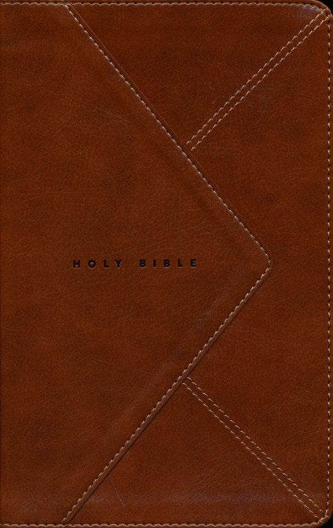 NLT Thinline Reference Bible, Filament Enabled Edition (LeatherLike, Messenger Brown, Indexed)