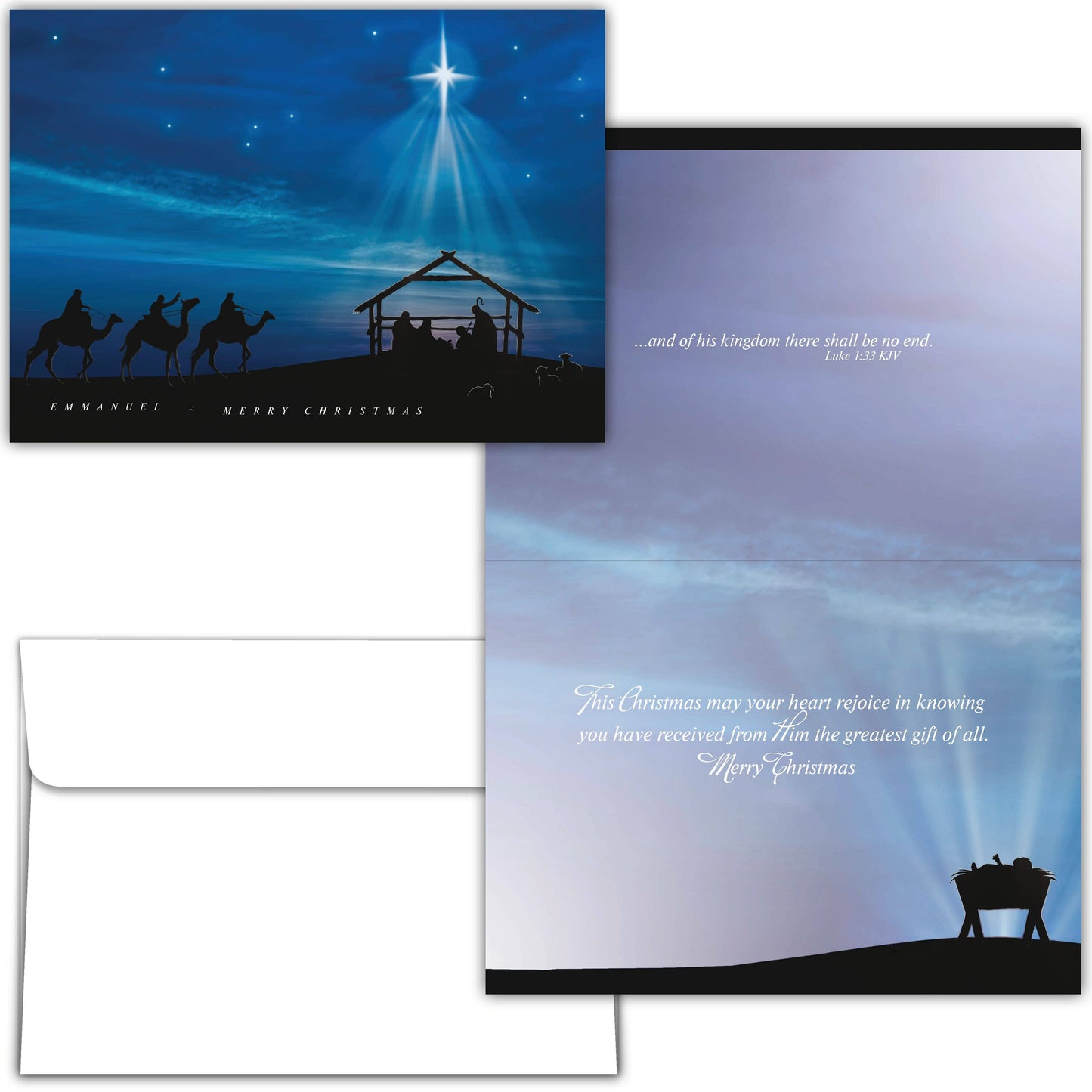 Crown Point Graphics - Religious Boxed Christmas Cards, Peace on Earth, 12 Cards