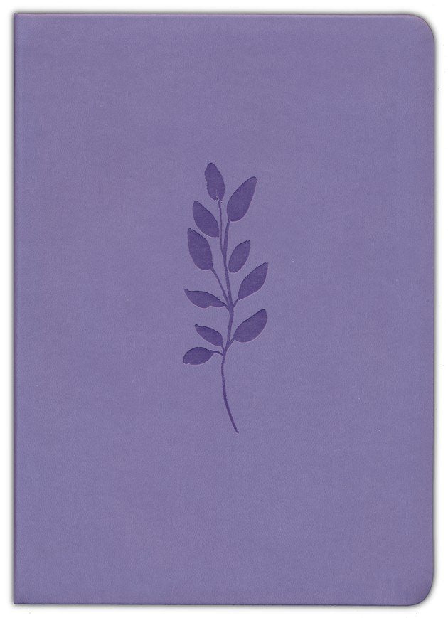 NLT Premium Value Bible, Giant Print, Filament-Enabled--soft leather-look, lavender vine