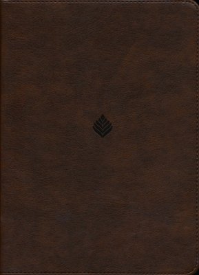 NLT Life Application Large-Print Study Bible, Third Edition--soft leather-look, rustic brown leaf