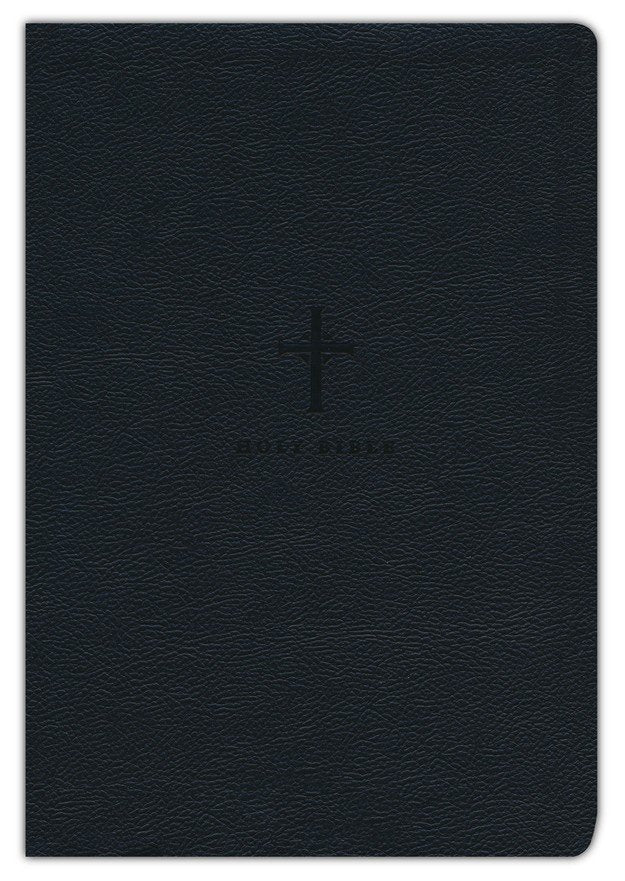 NLT Premium Value Thinline Bible, Large Print, Filament-Enabled--soft leather-look, black