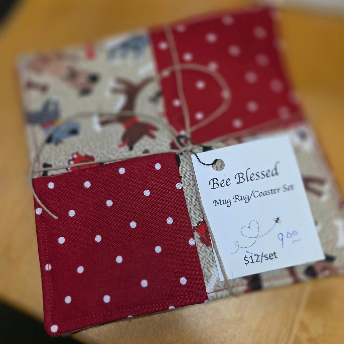 Mug Rug/Coaster Set- Bee Blessed