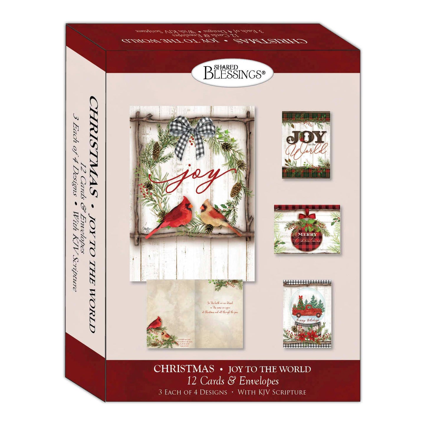 Crown Point Graphics - Religious Boxed Christmas Cards, Joy to the World, 12 Cards