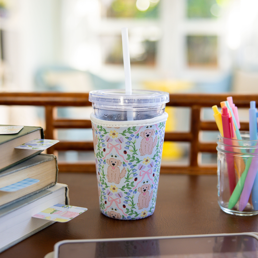 Oak Shore Collective LLC - Golden Retrievers | Reusable Coffee Sleeve